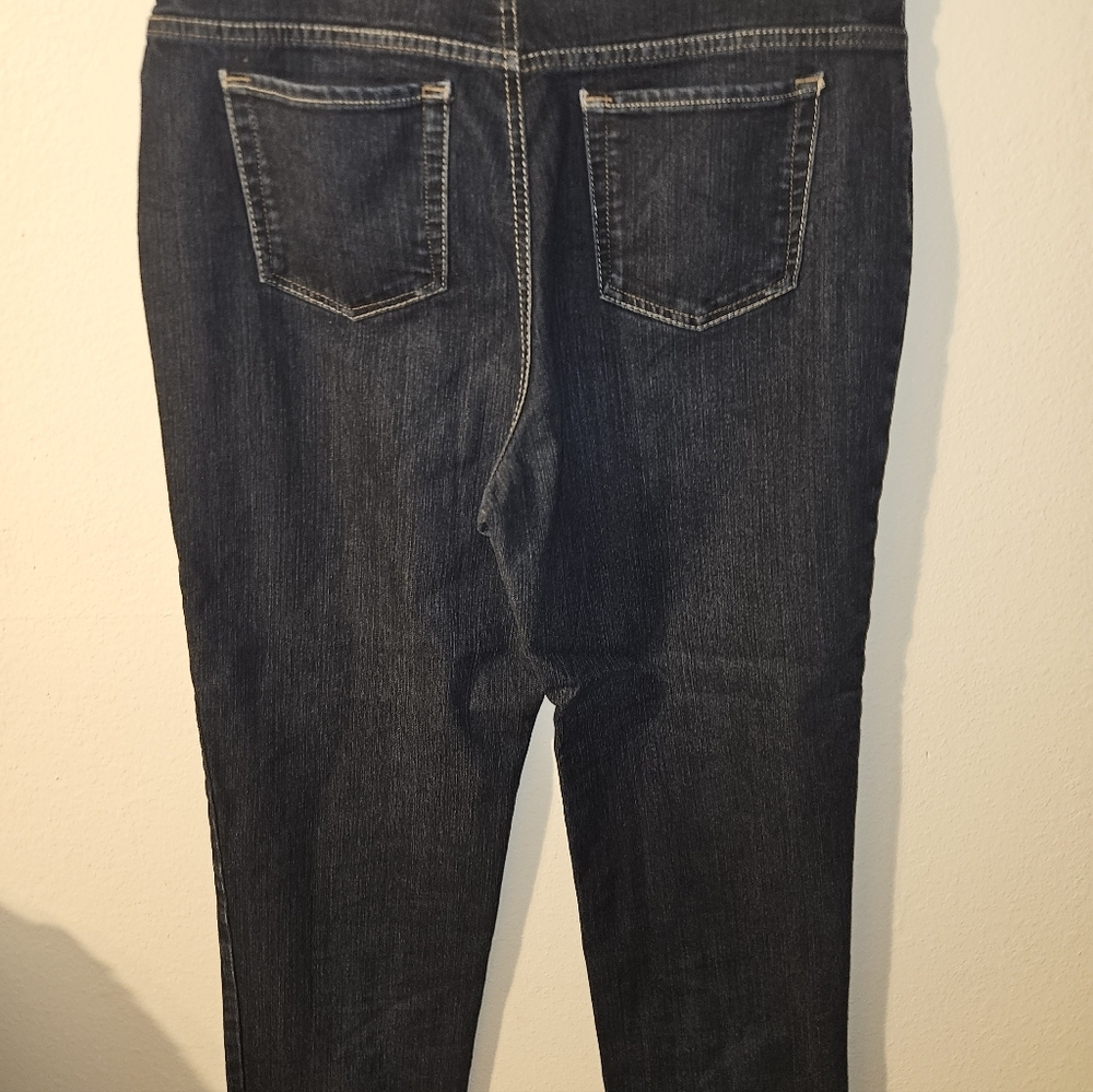 Gloria Vanderbilt Womans Dark Blue Jeans Size 14 - Picture 9 of 12